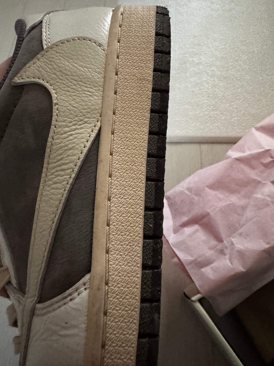 (280)나이키 조던1로우 트래비스스캇 리버스모카 상품이미지5