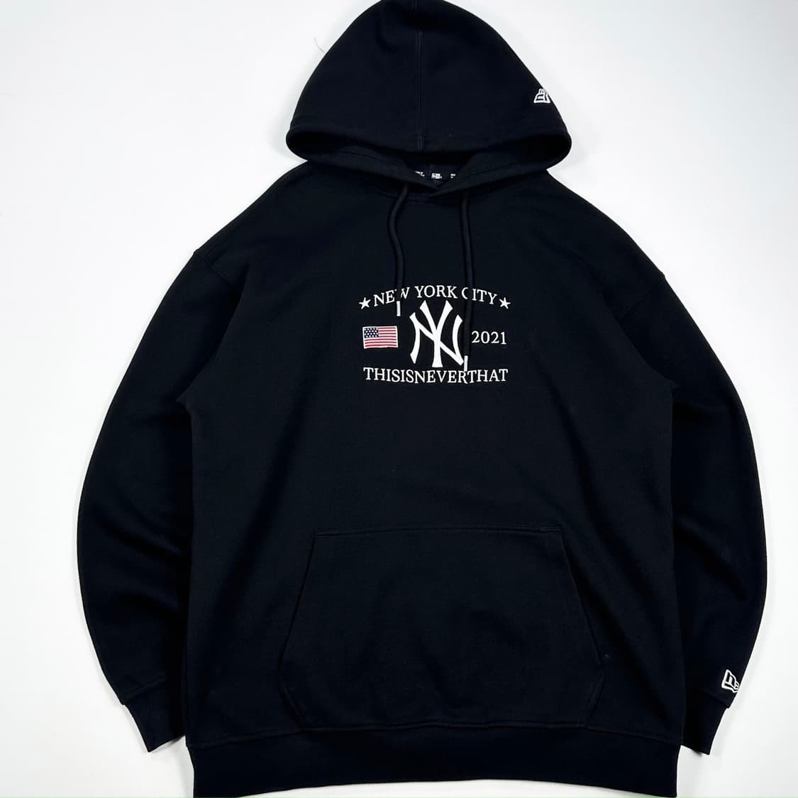 뉴에라 x 디네댓 뉴욕양키스 블랙 후드티 (XL) 상품이미지2