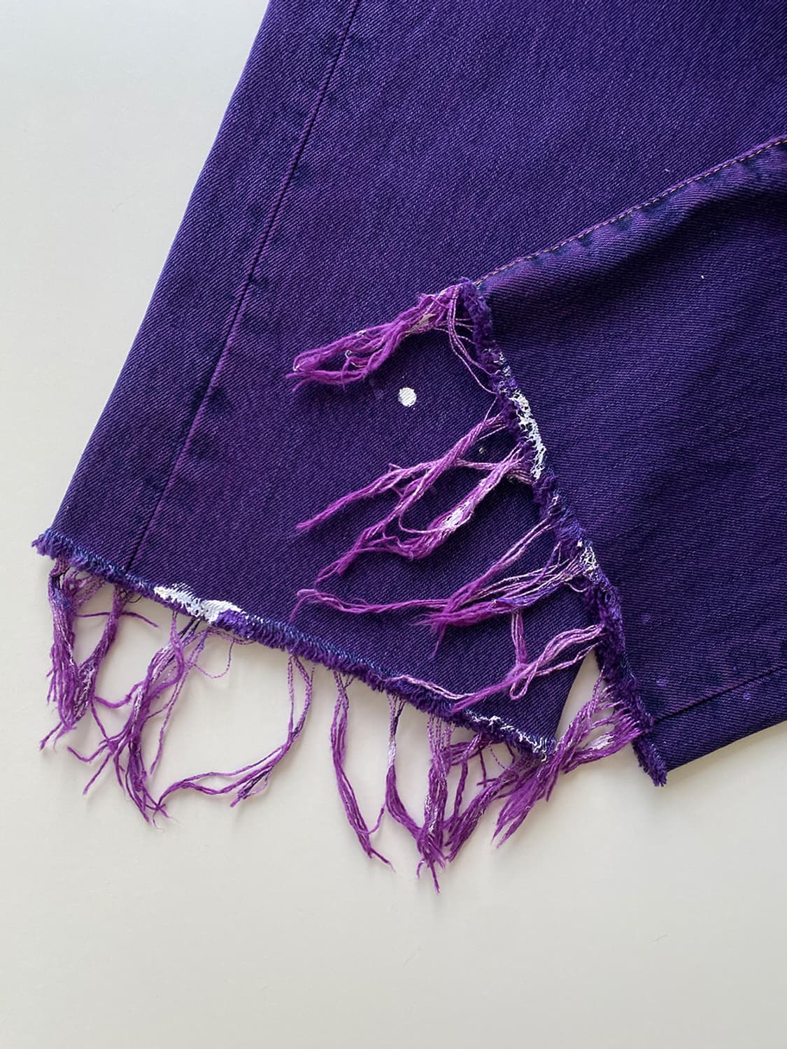 리바이스 501 다잉 페인팅 퍼플 데님 팬츠 상품이미지7