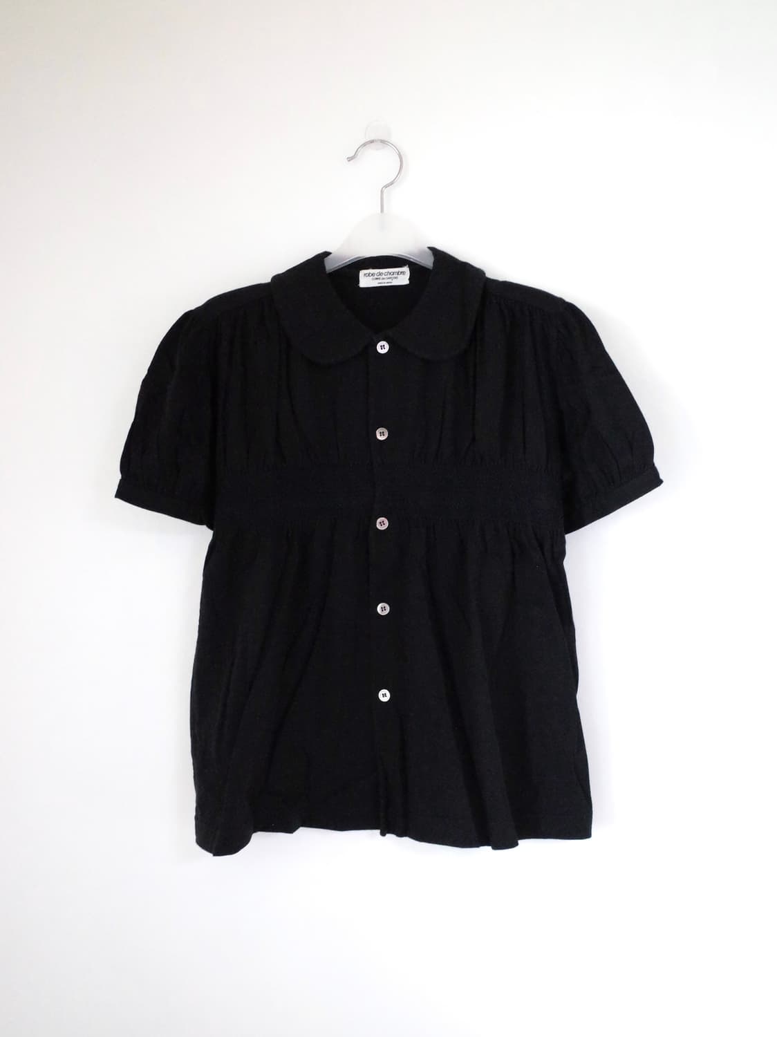 Comme des Garcons 셔링 퍼프 블라우스 상품이미지1