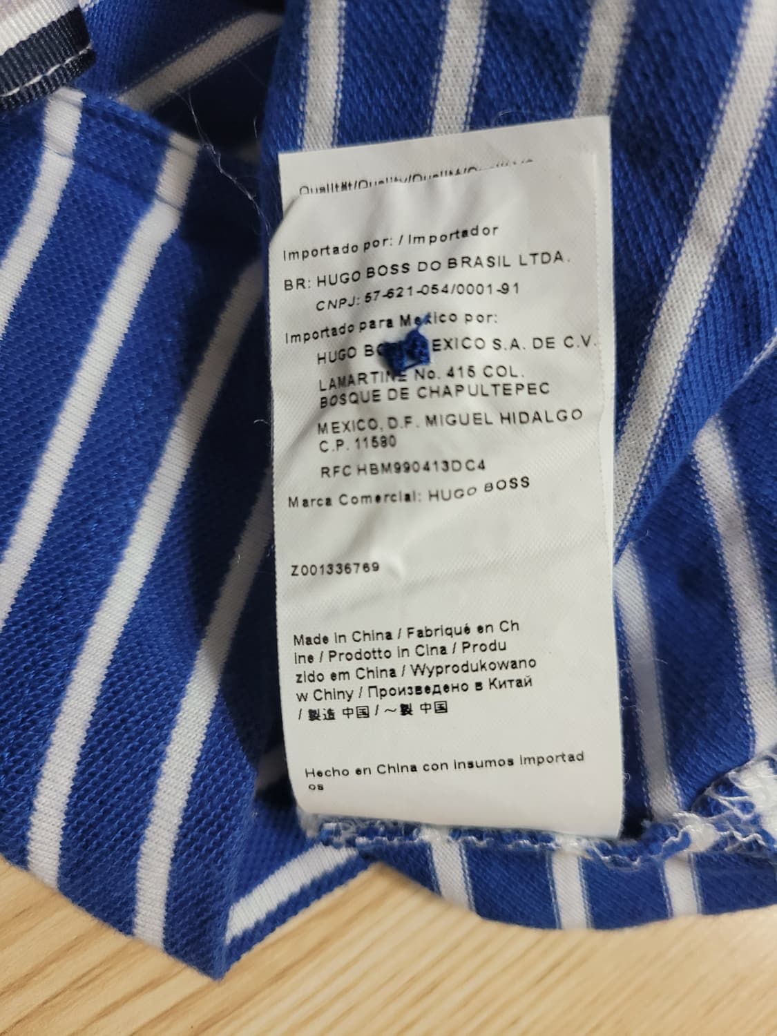 HUGO BOSS 남성 스트라이프 반팔 카라티 95 상품이미지7