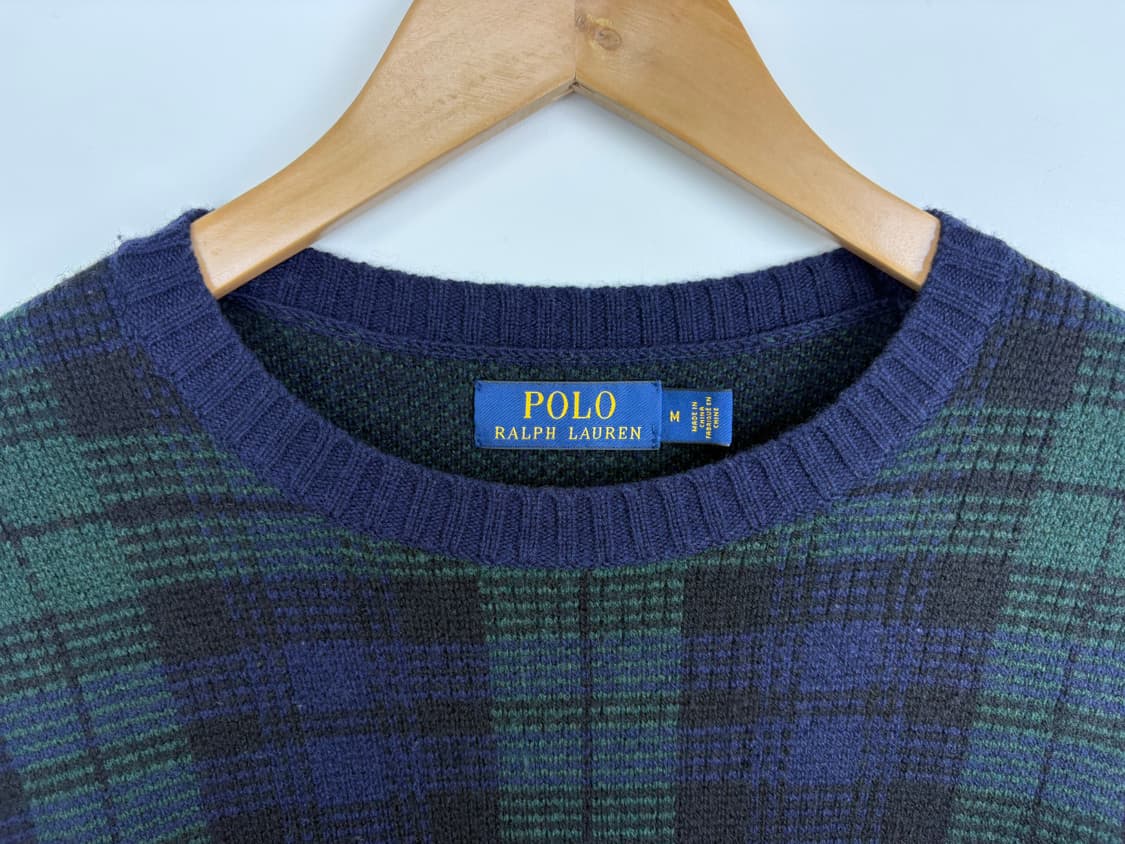 폴로 랄프로렌 블랙워치 타탄 울 혼방 크루넥 스웨터 상품이미지3