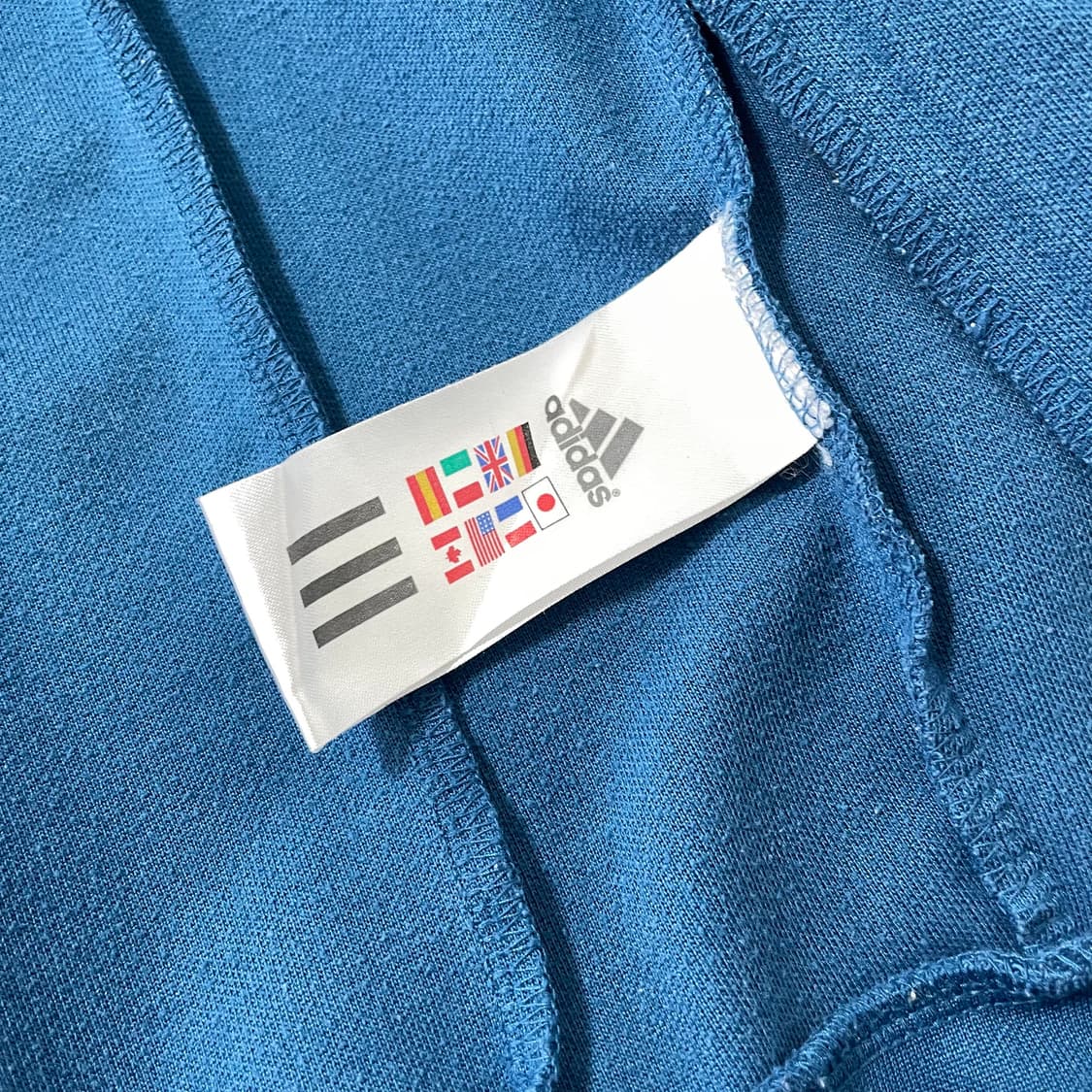 빈티지9. 아디다스 트랙탑 블루 네온 오렌지 져지 상품이미지5