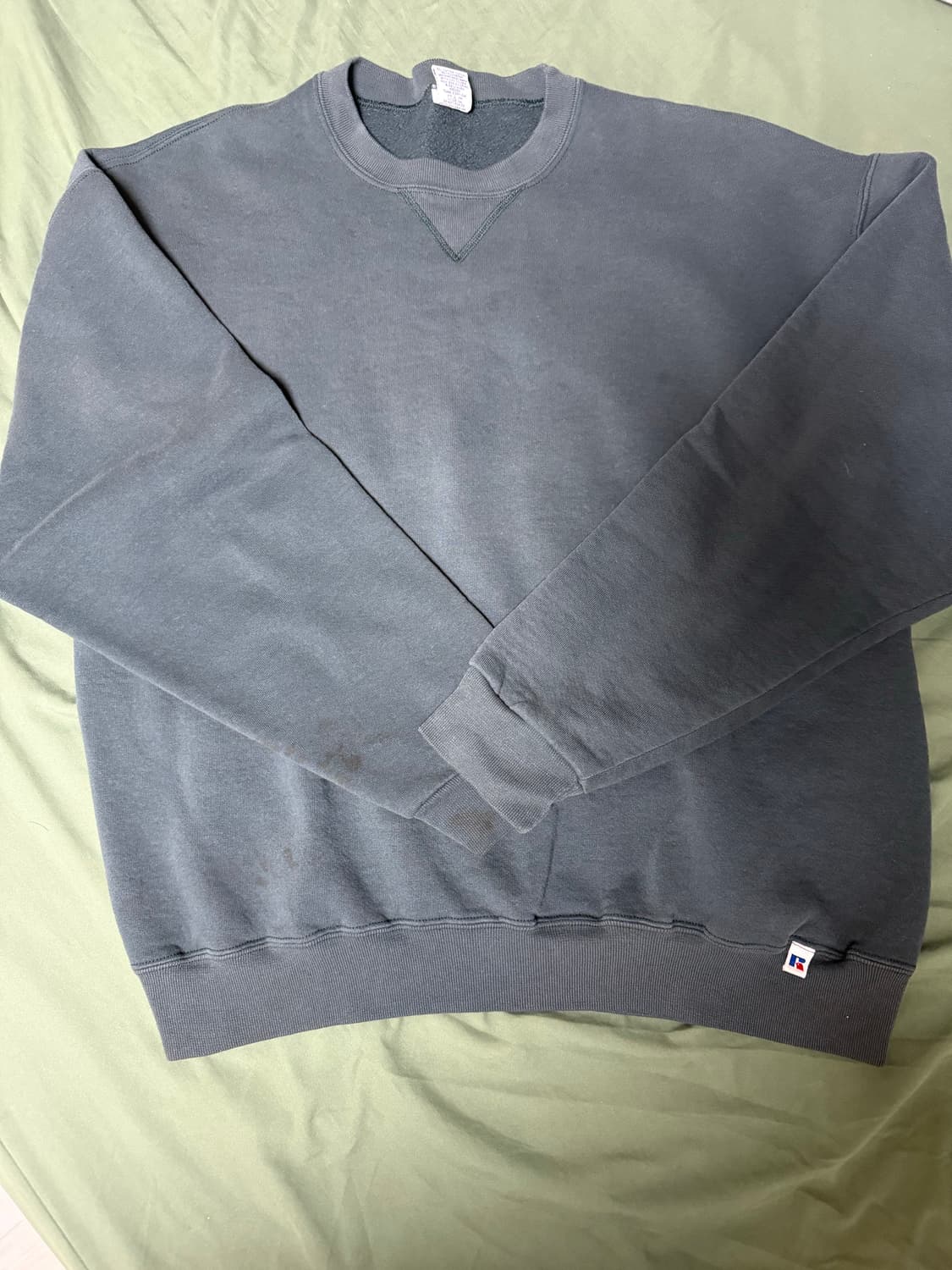 90s 빈티지 러셀 스웻 맨투맨 xl 그린 상품이미지1