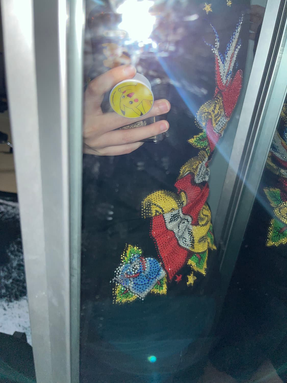 펑크프린팅 큐빅딱붙반팔 상품이미지2