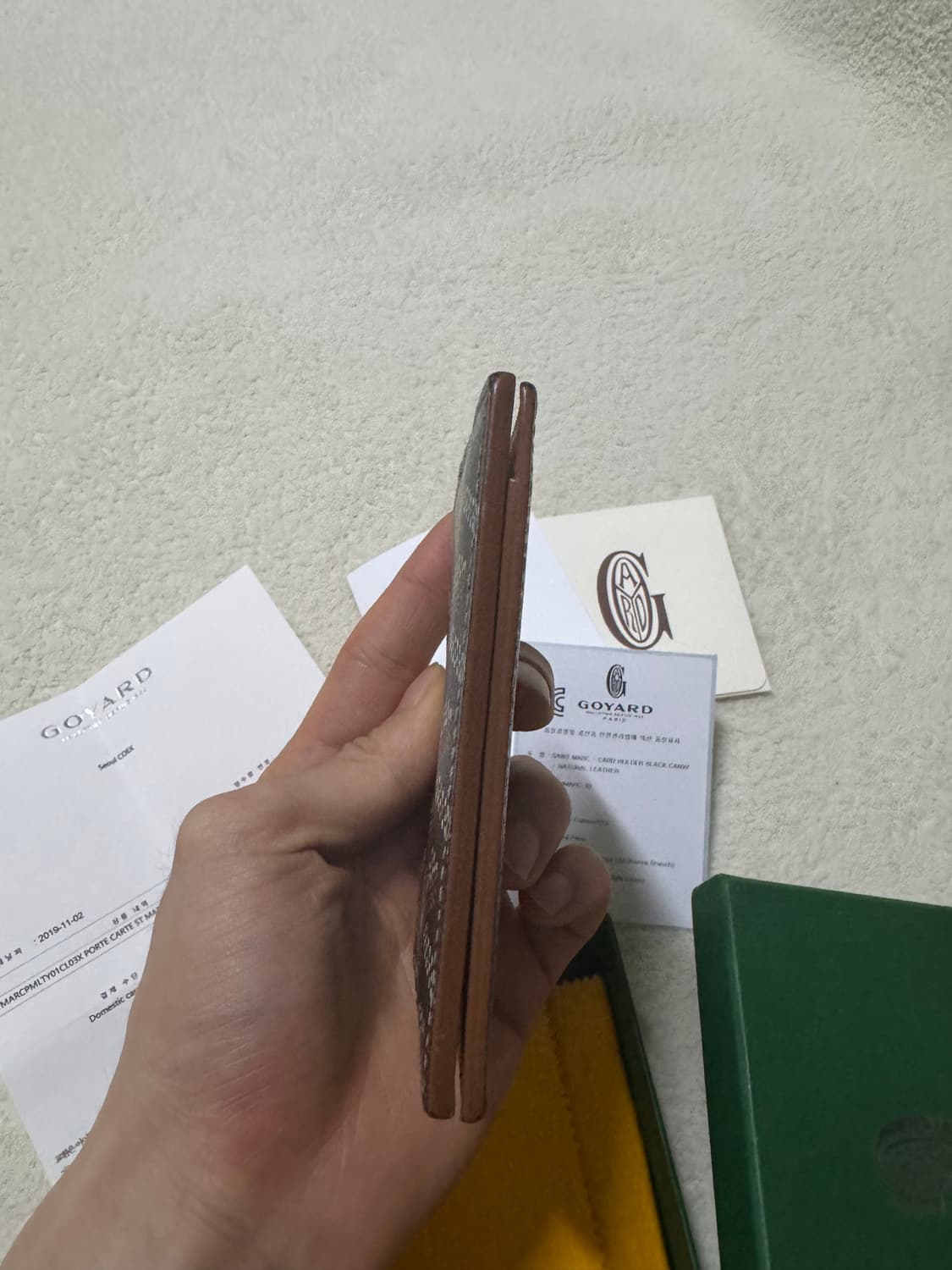 고야드 생마르크 오거나이저 카드지갑 풀박스 상품이미지6