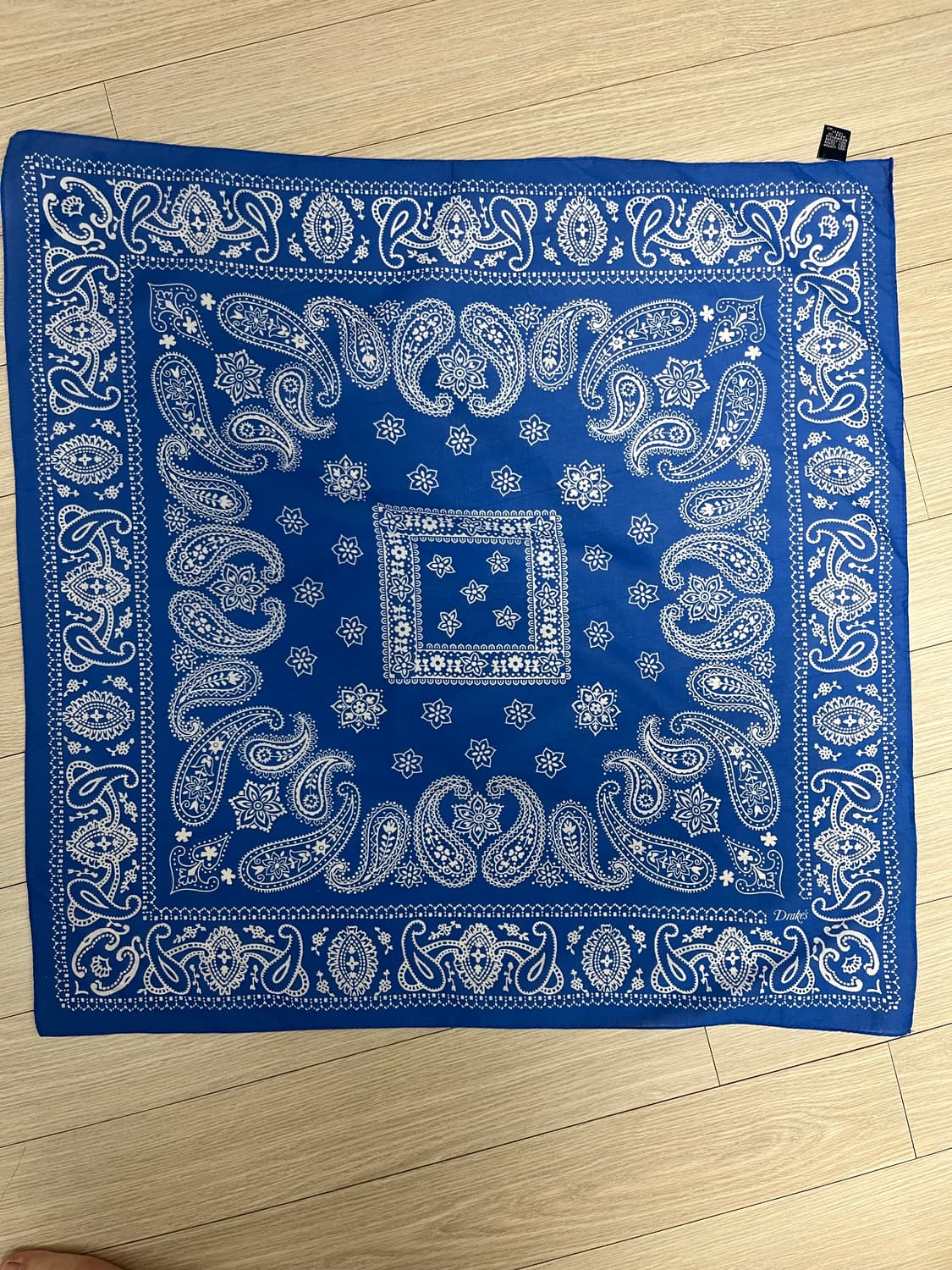 Drake's 블루 페이즐리 반다나 상품이미지1