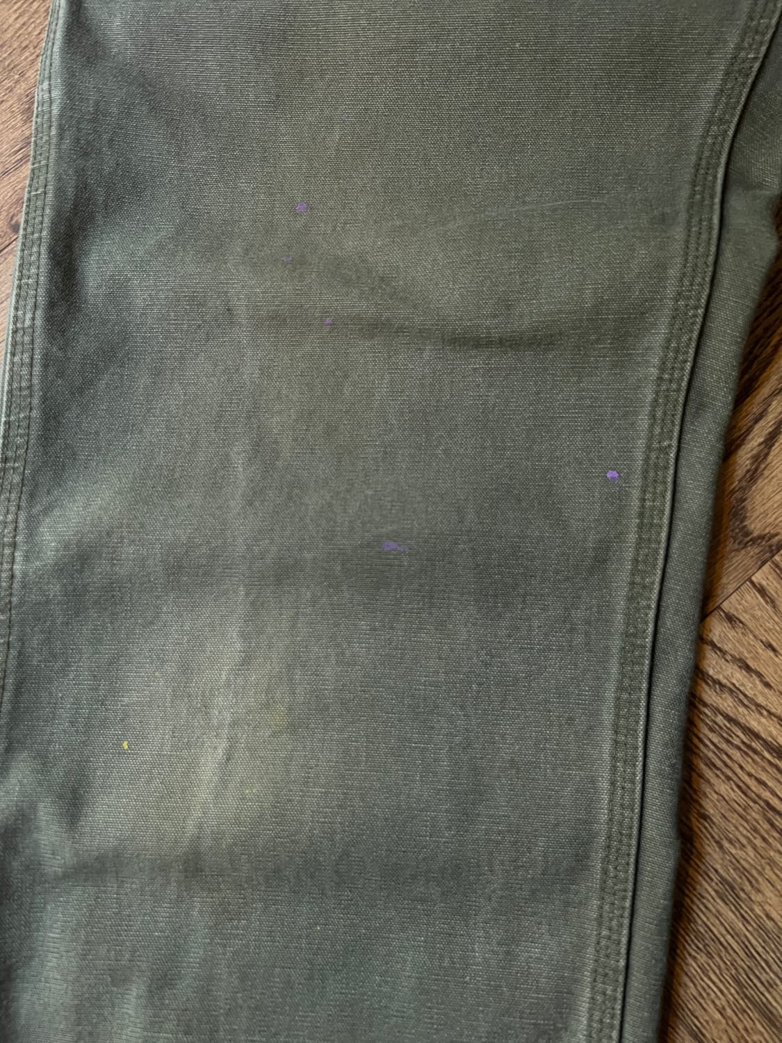 [34]칼하트 USA 더티워싱 모스그린 싱글니 카펜터 워크 팬츠 상품이미지5