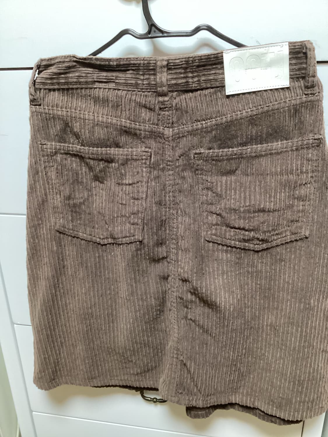 ootj 코듀로이 a라인 미디 스커트 브라운 상품이미지2