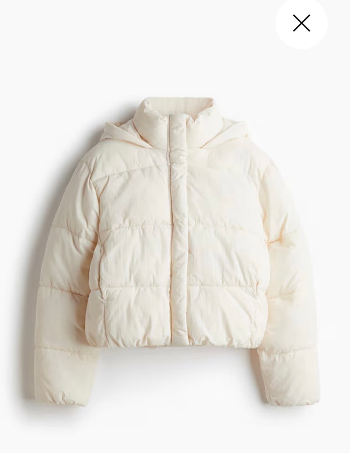 h&m 후드 퍼프 재킷 (패딩 ) m 사이즈  상품이미지1