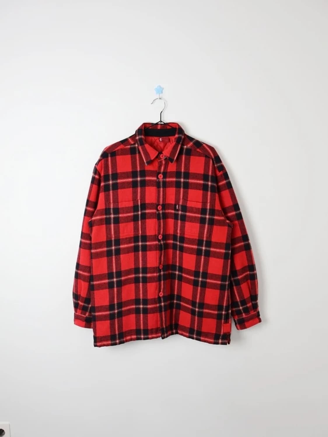 Levi’s Red Check Quilted Shirt Jacket 상품이미지1