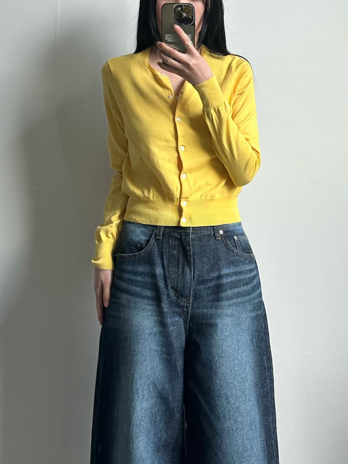 폴로 랄프로렌 옐로우 니트 가디건 상품이미지1