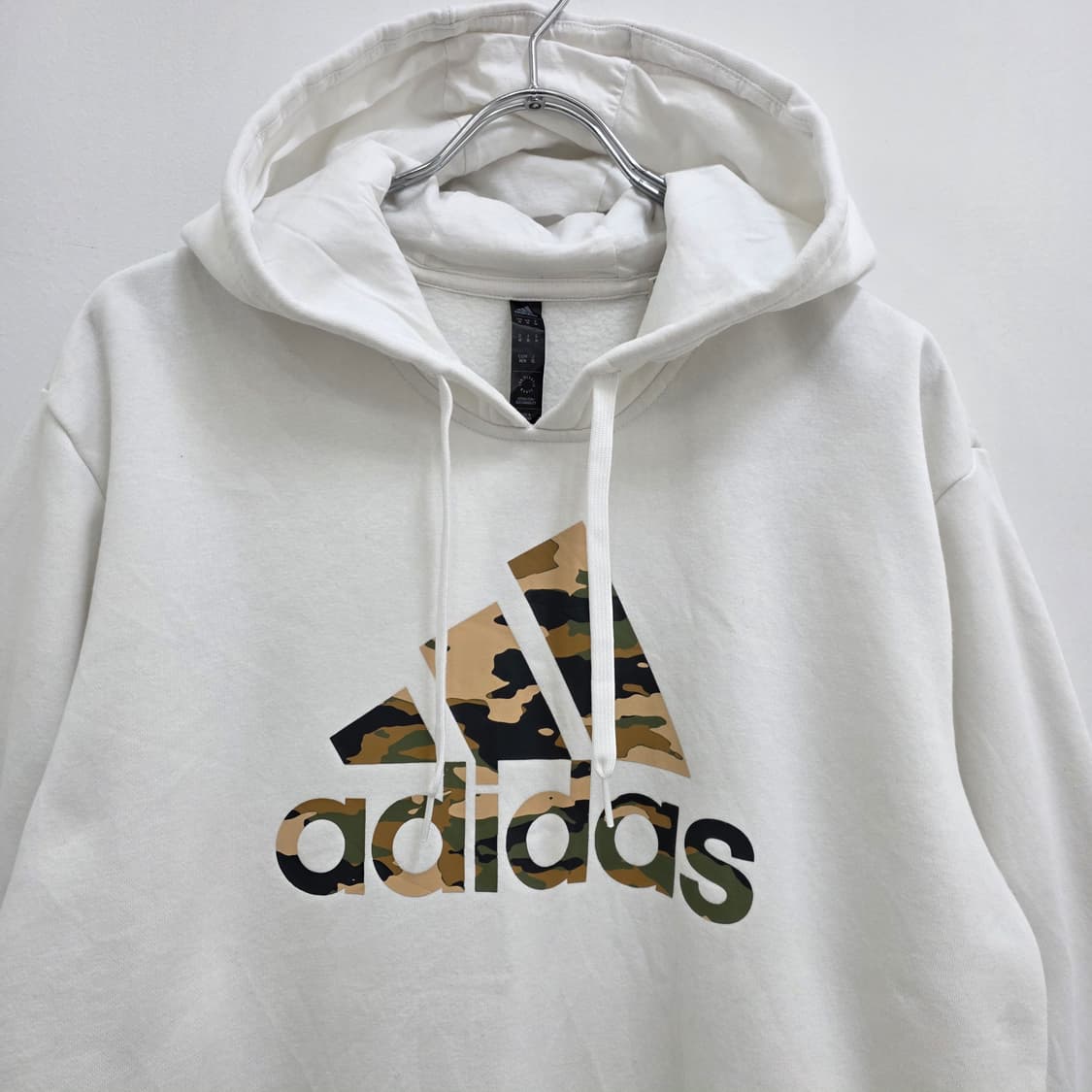 아디다스 카모 로고 기모후드티 상품이미지2