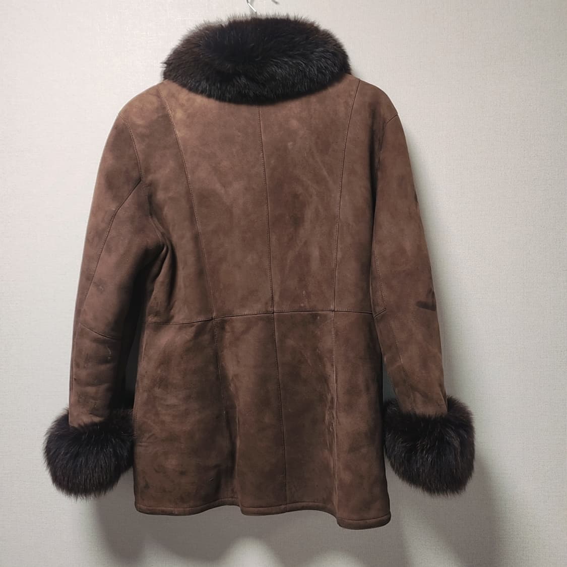 삼미모피 양가죽 여우털 무스탕 77사이즈 상품이미지2