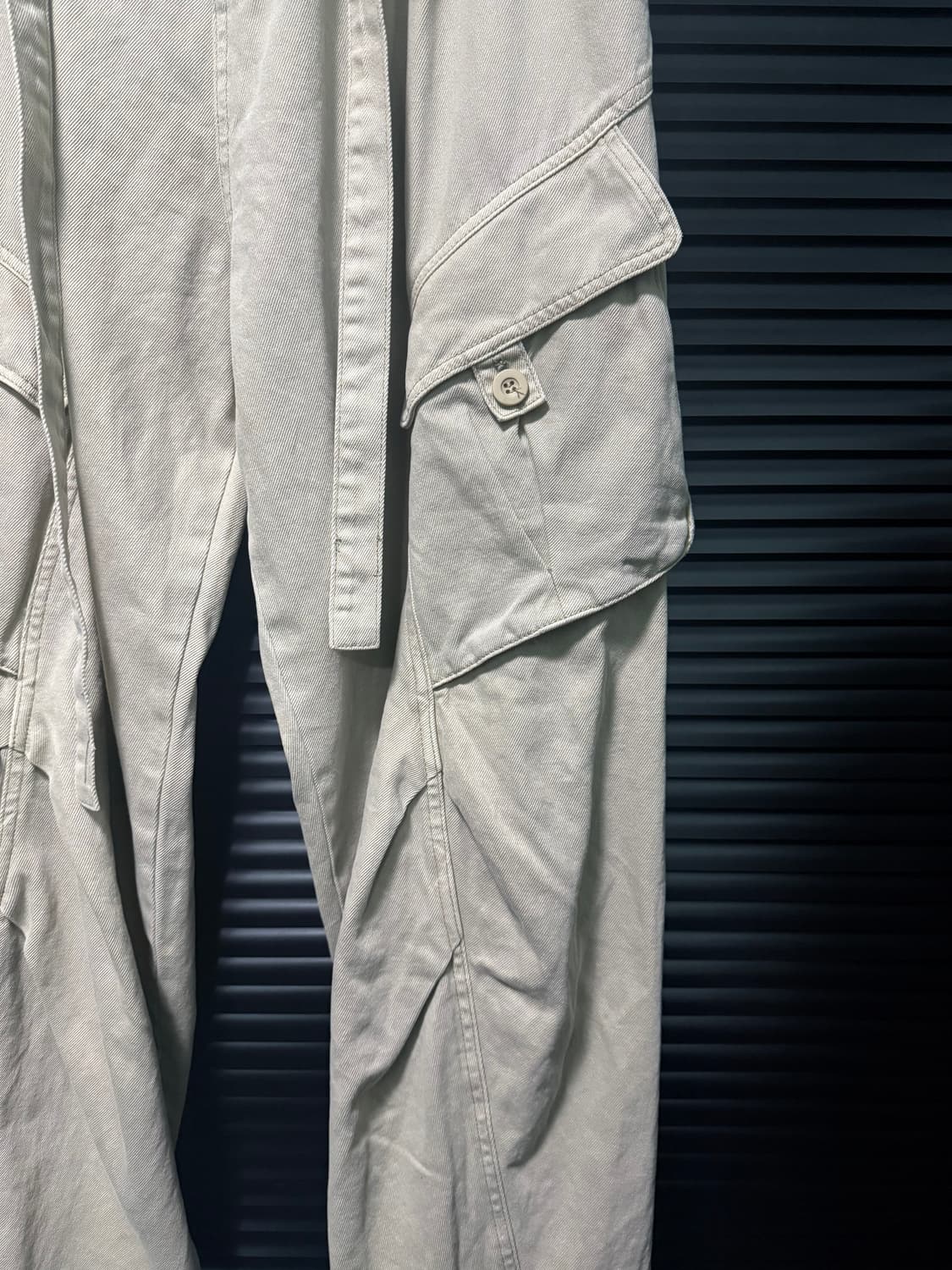 COMMA 벨티드 카고 와이드 팬츠 바지 32 33 통바지 베이지 스트릿 상품이미지4