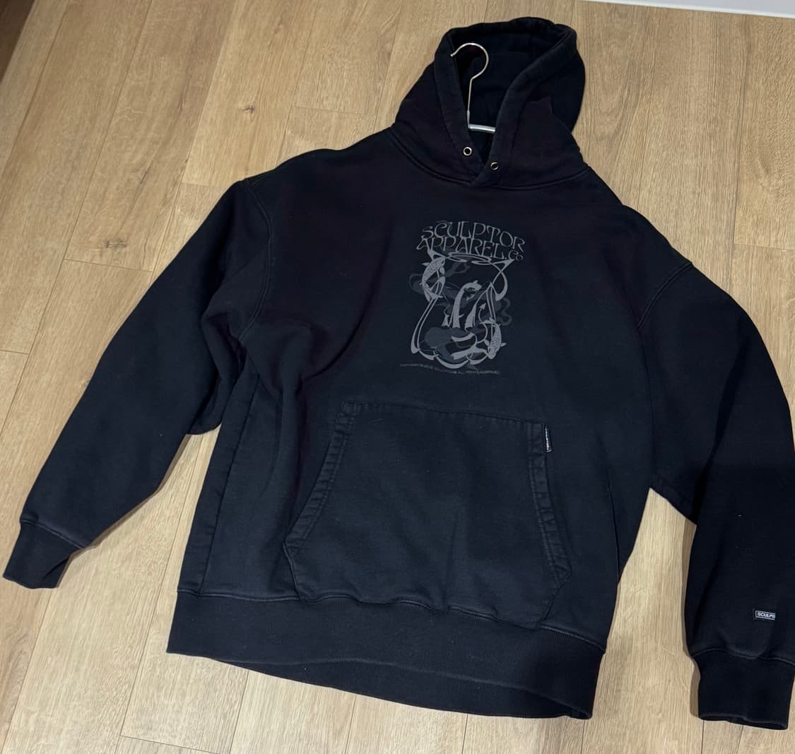 스컬프터 Devil Discharge Printed Hoodie 상품이미지2