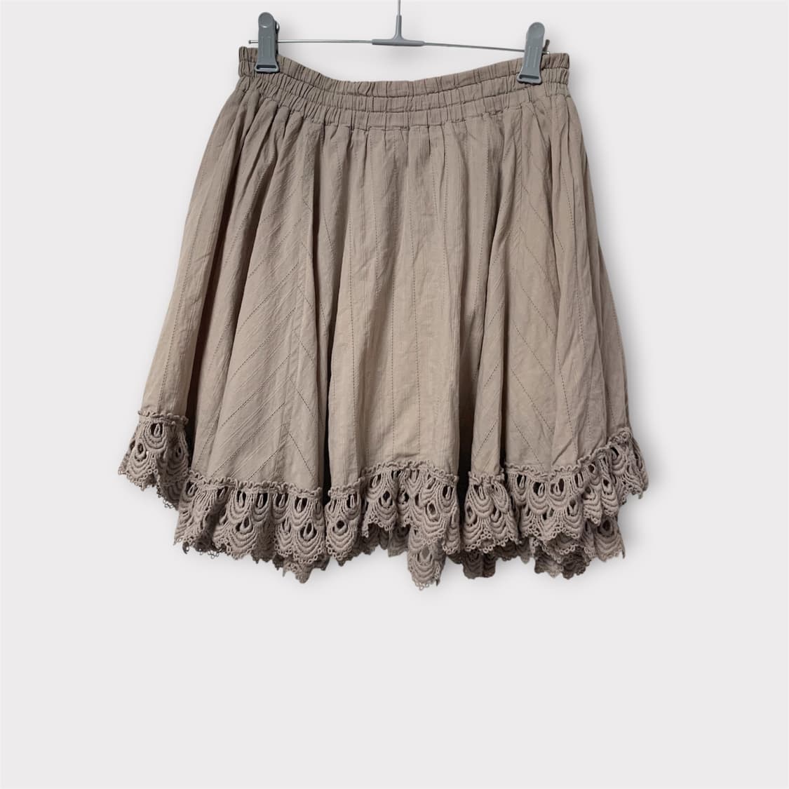 어쓰뮤직 레이스트리밍 모리걸하구미 레이어드 미니스커트 상품이미지1