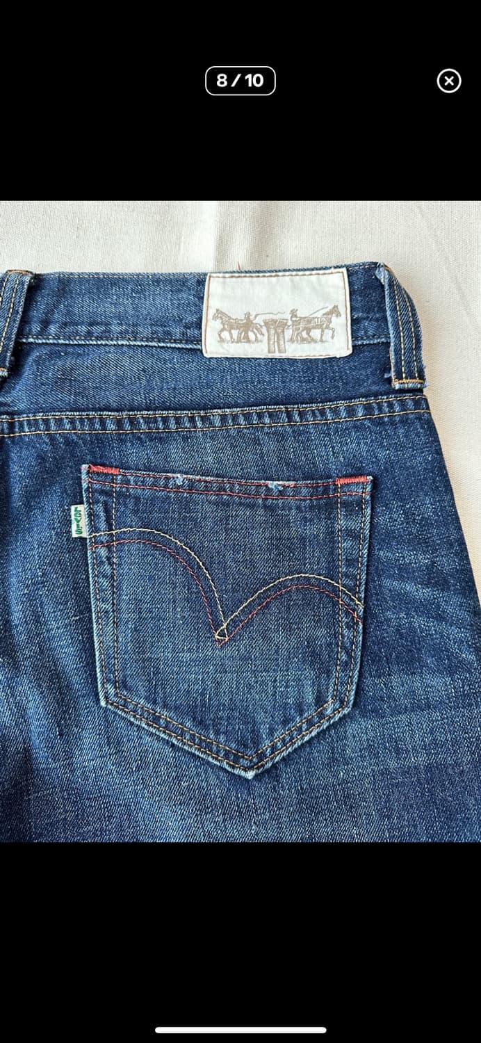 리바이스 프리미엄 그린탭 워싱진 34X33 상품이미지8