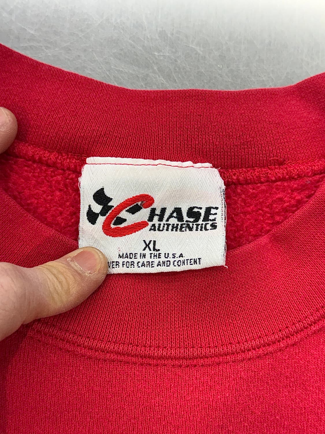 하세 체이스 어센틱 90s 레드 네스카 스웻 셔츠 상품이미지7