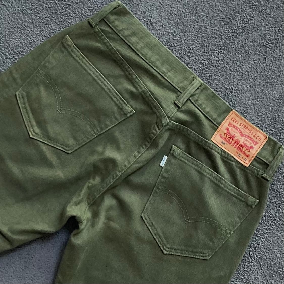 리바이스 505 카키진 데님팬츠 W32 L32 상품이미지4