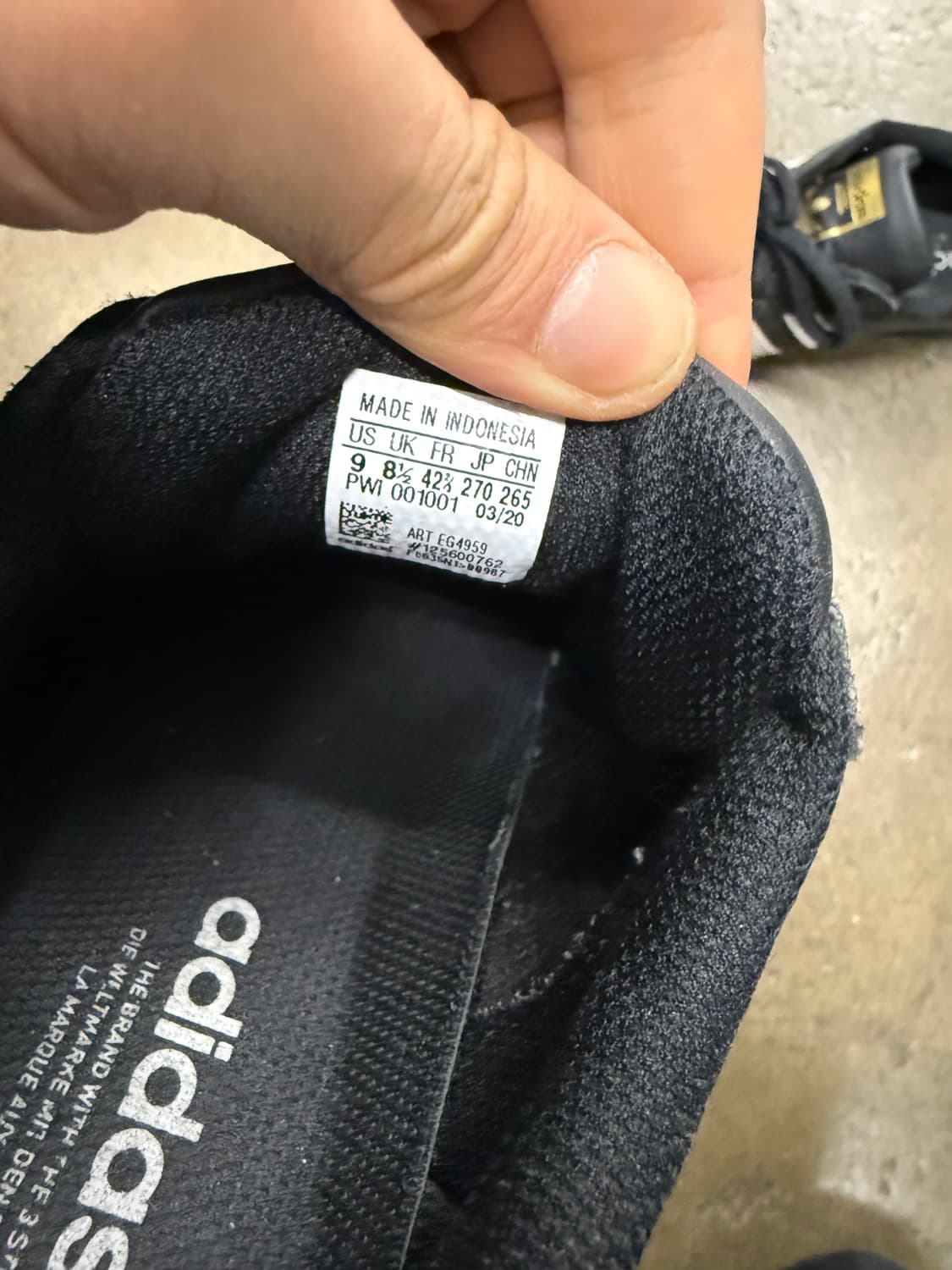 아디다스 슈퍼스타 코어 블랙 270mm 상품이미지4