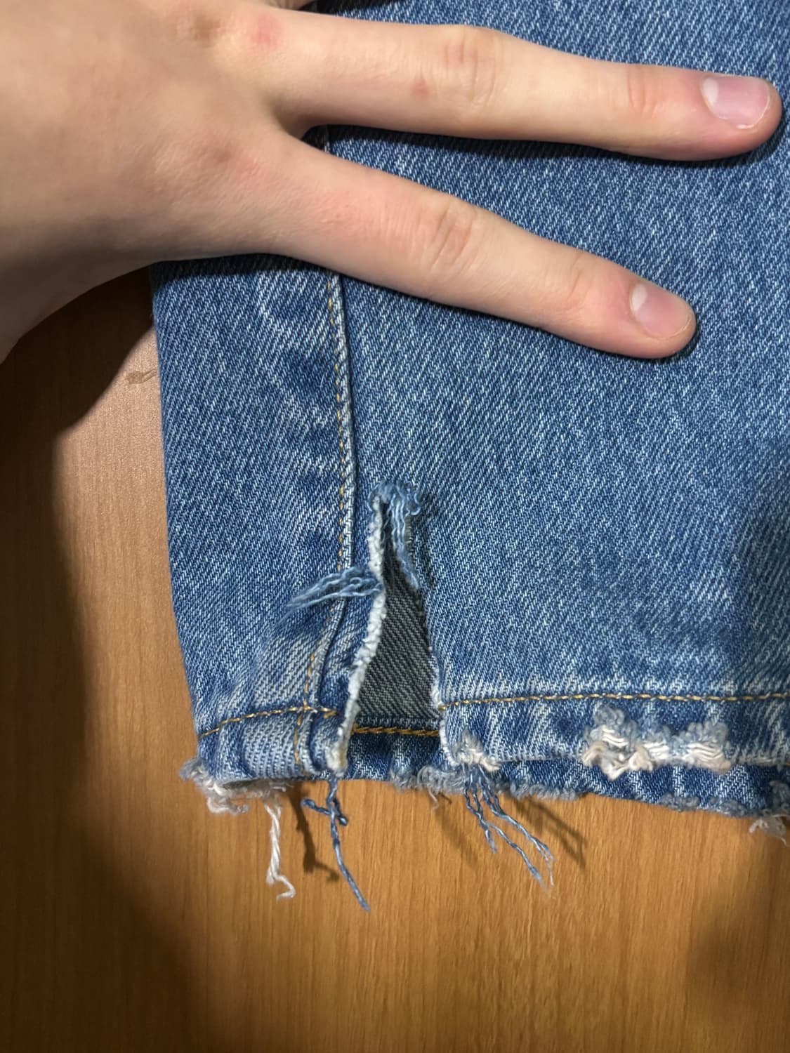 HTAE Timeworn 47' Natural Indigo Denim 상품이미지6