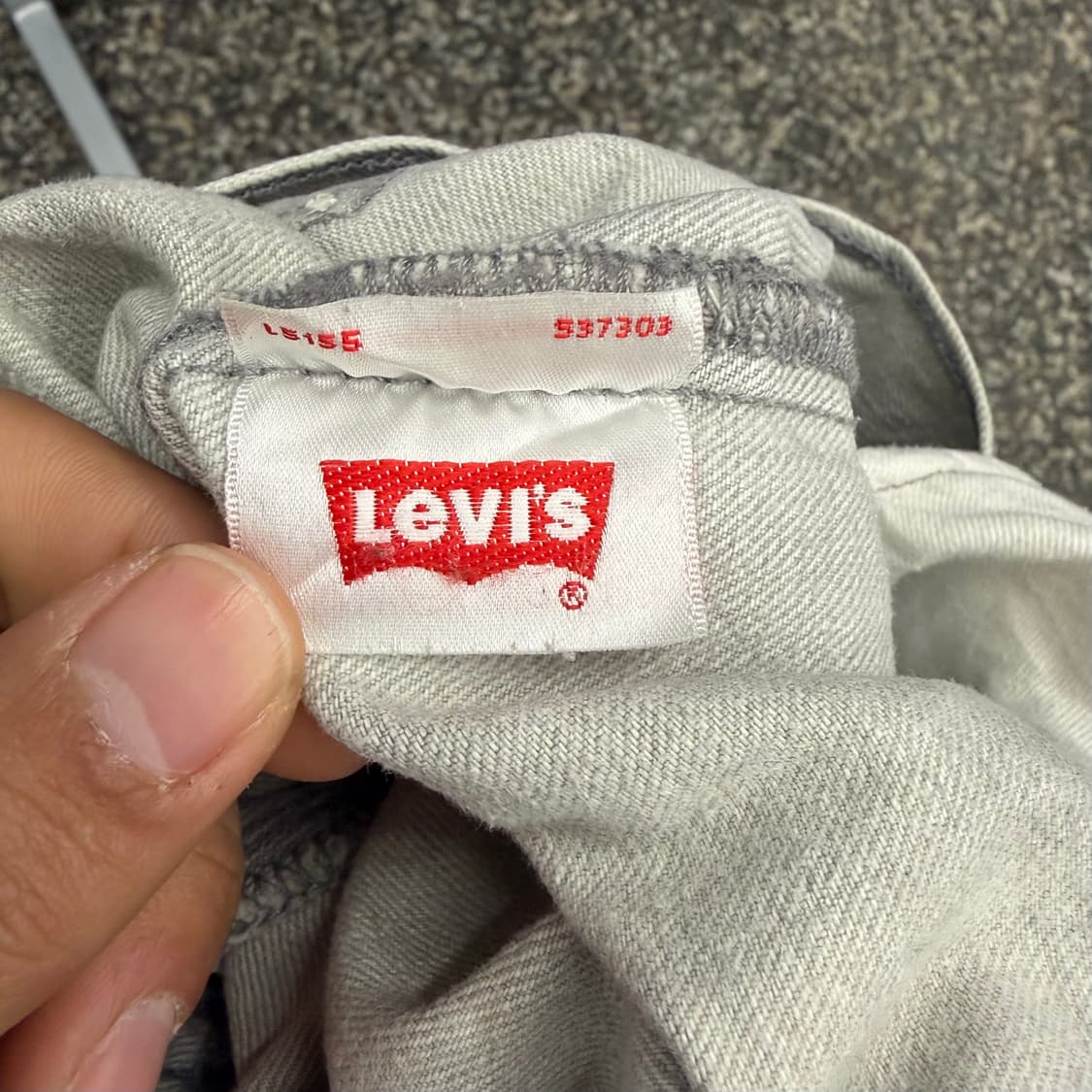 리바이스 501 스톤워싱 그레이 데님 (32) 상품이미지9