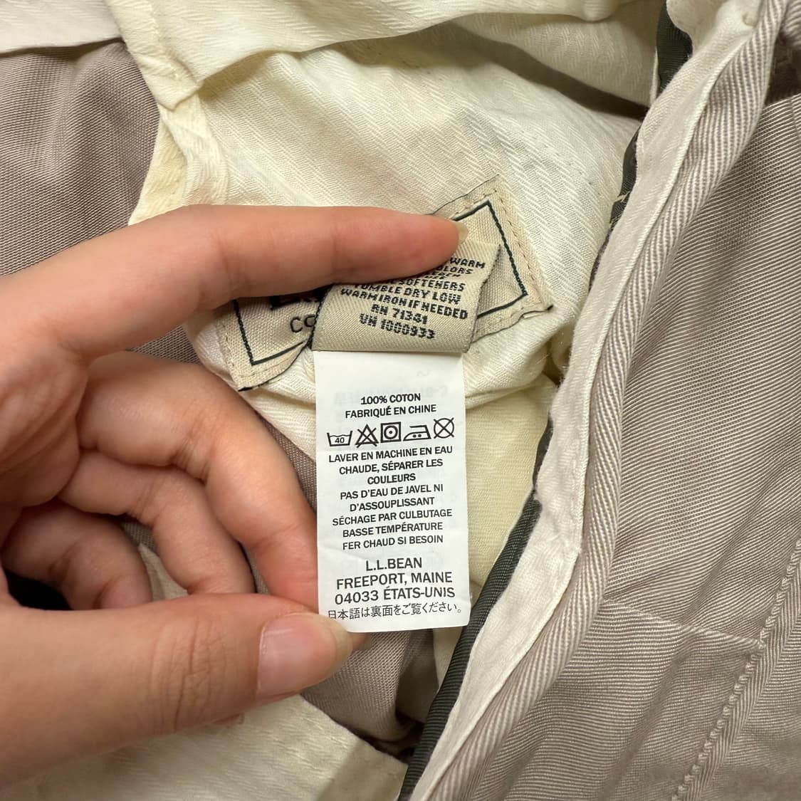 [ 정품/34 ] L.L. Bean 엘엘빈 빈티지 투턱 치노 팬츠 상품이미지5