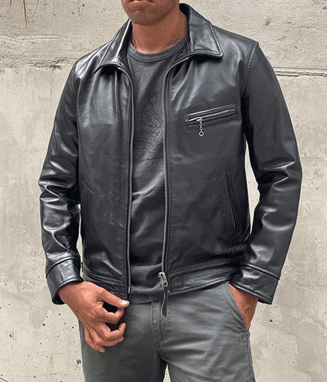 1930‘s 스포츠자켓 말가죽 홀스하이드 레더파크 멀홀랜드 하이웨이맨 상품이미지5