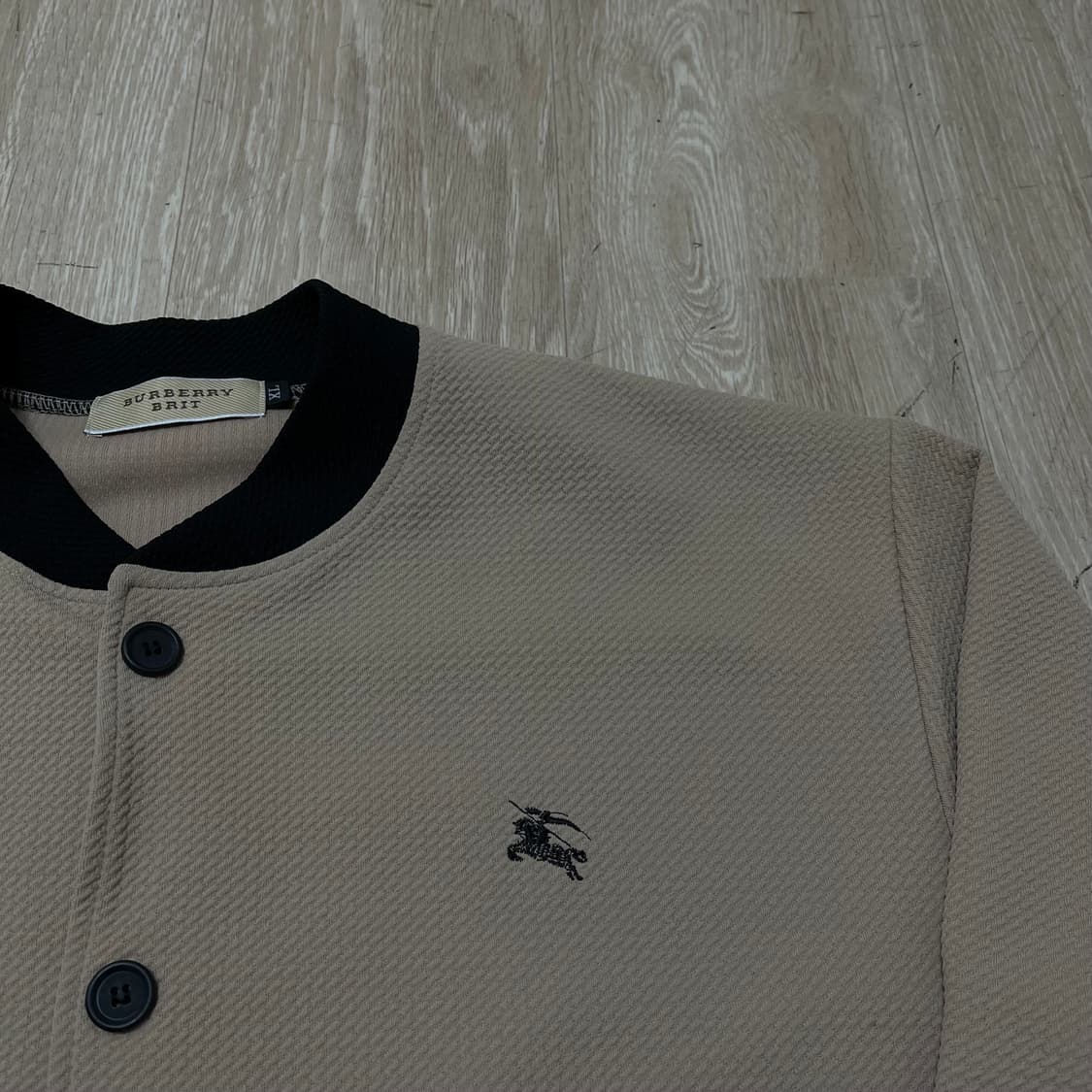 버버리 브릿 Burberry 여성 기마로고 시어서커 버튼업 가디건 XL 상품이미지2