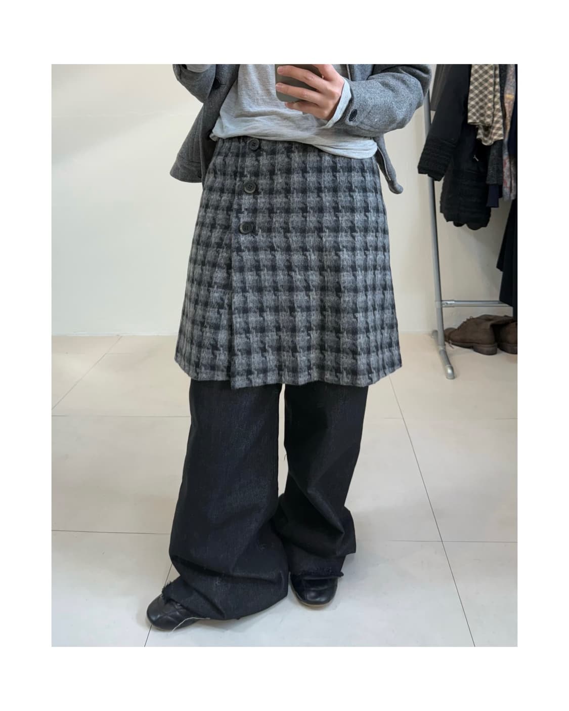빈티지 미디 스커트 상품이미지1