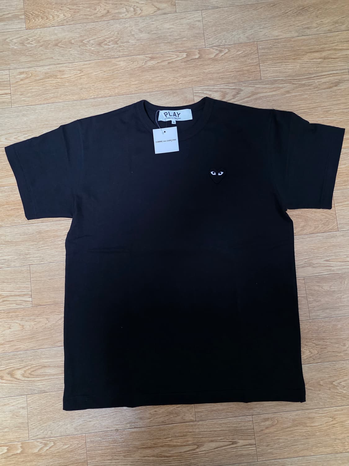 꼼데 반팔티 화이트, 블랙 XL 상품이미지6