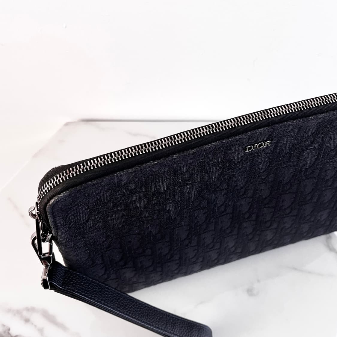 [S급/정품] 디올 오블리크 트라이앵글 클러치 백 블랙 상품이미지4