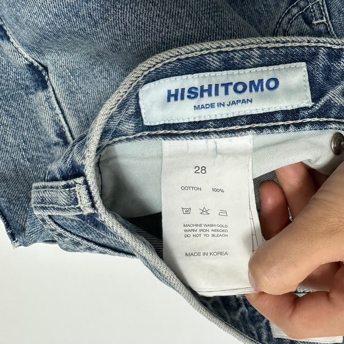 브랜디드 Hishitomo 히시모토 컬렉션 데님팬츠 상품이미지8