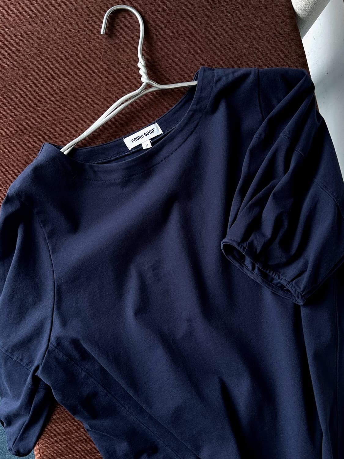 Cotton puff sleeve design pullover top 상품이미지5