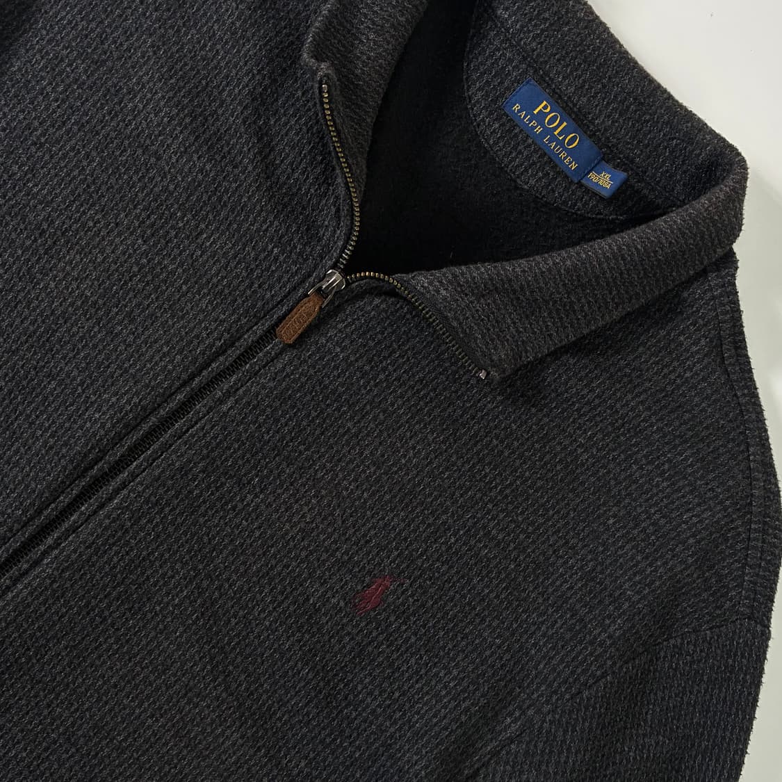 Polo  폴로 랄프로렌 자수 딥차콜 니트 집업  상품이미지3