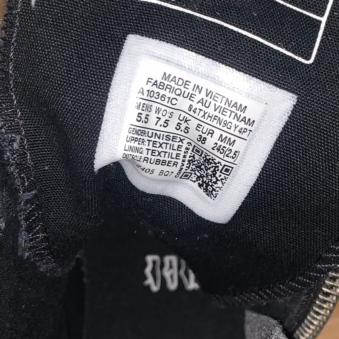 컨버스 척 70 플러스 엑스하이 블랙 245 상품이미지6