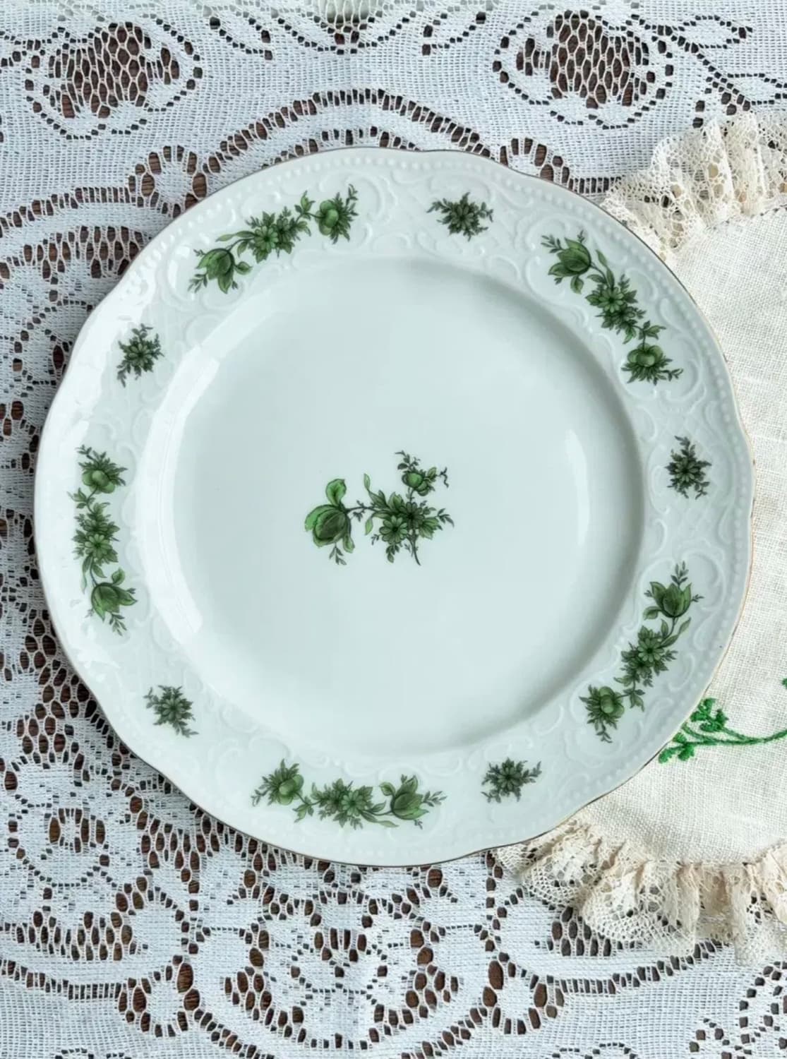 독일 빈티지 젤트만바이덴 그린로즈 스몰티컵 트리오 상품이미지5