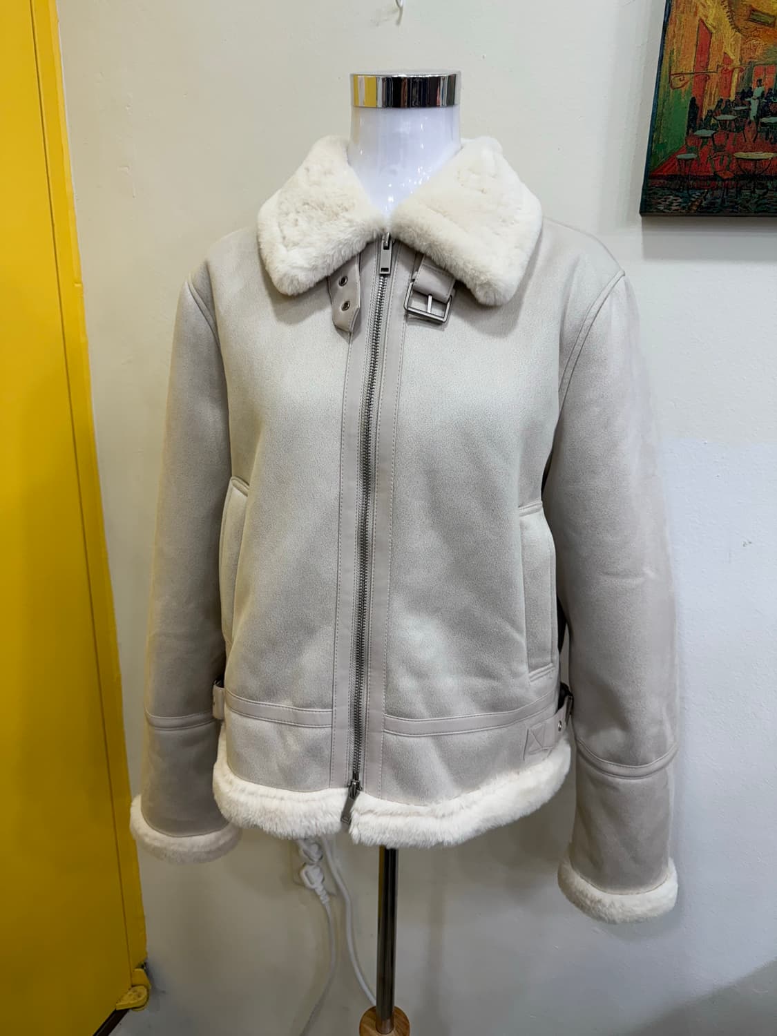 SPAO 여성 무스탕 자켓 아이보리 상품이미지2