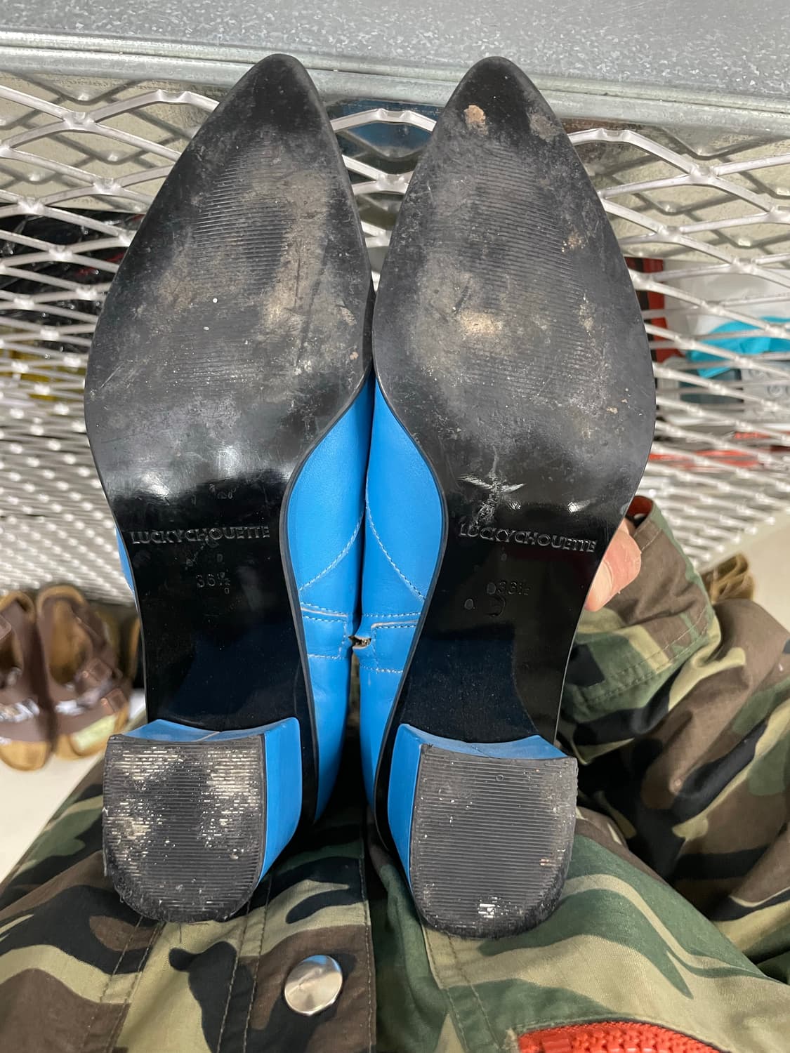 럭키슈에뜨 앵클 부츠 블루 36.5 상품이미지6