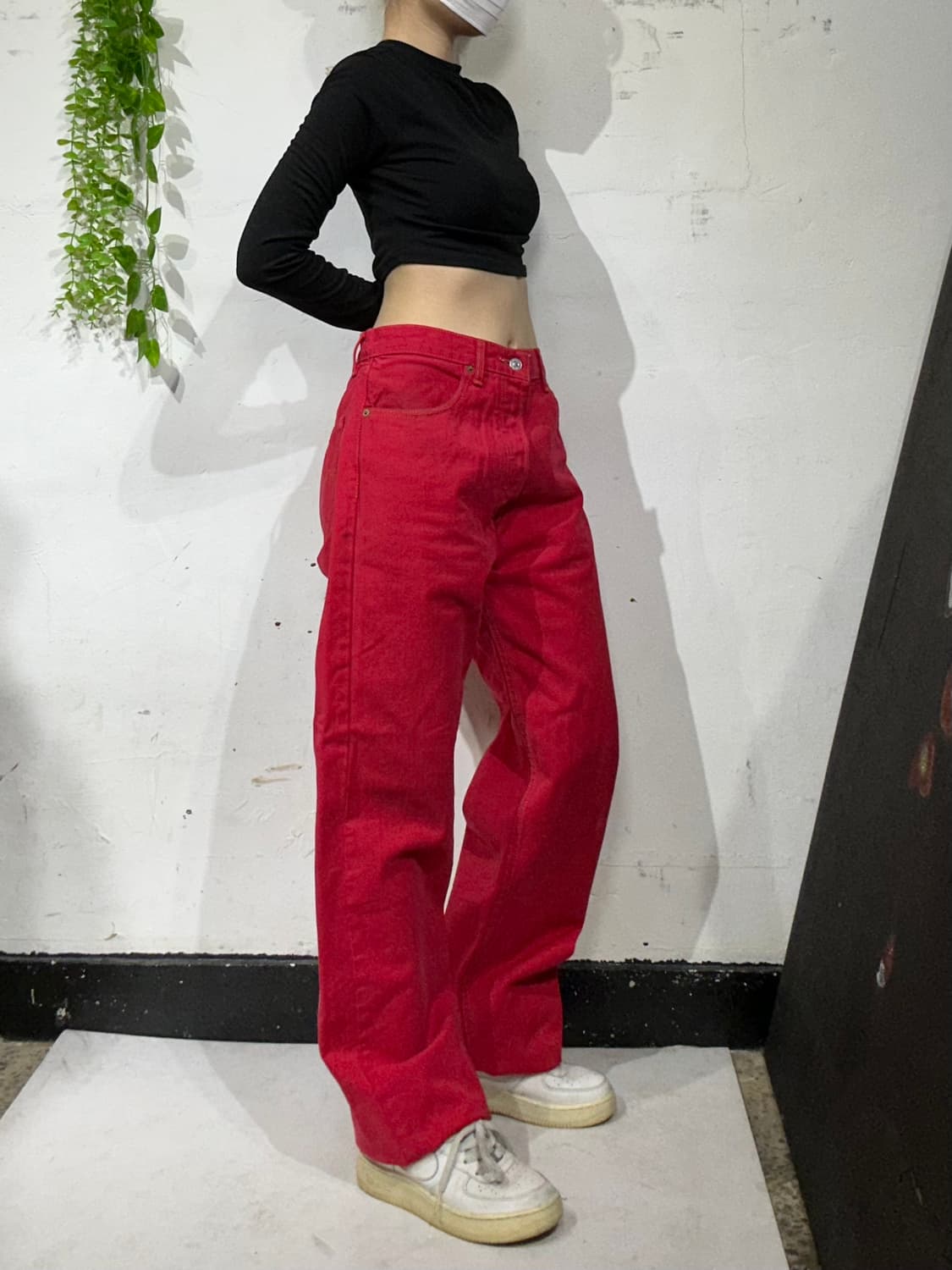 리바이스 509 인디 레드 데님 와이드 팬츠 청바지  상품이미지1