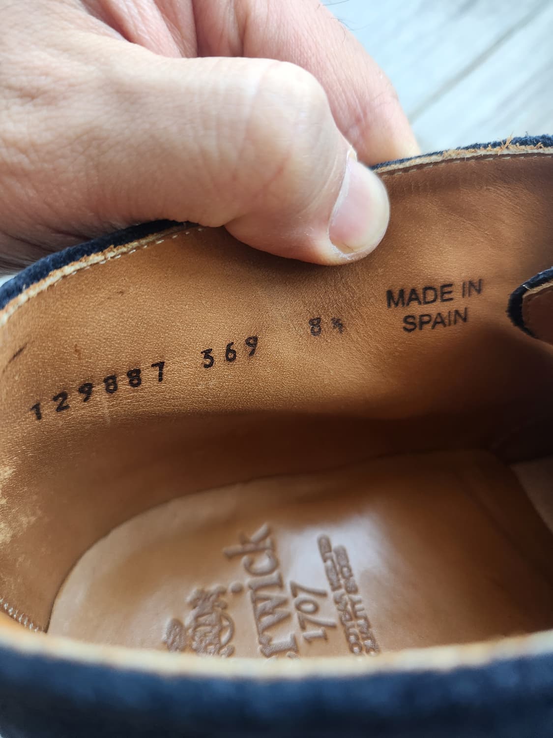 버윅 369 스웨이드 처카부츠 네이비 (275) 상품이미지7