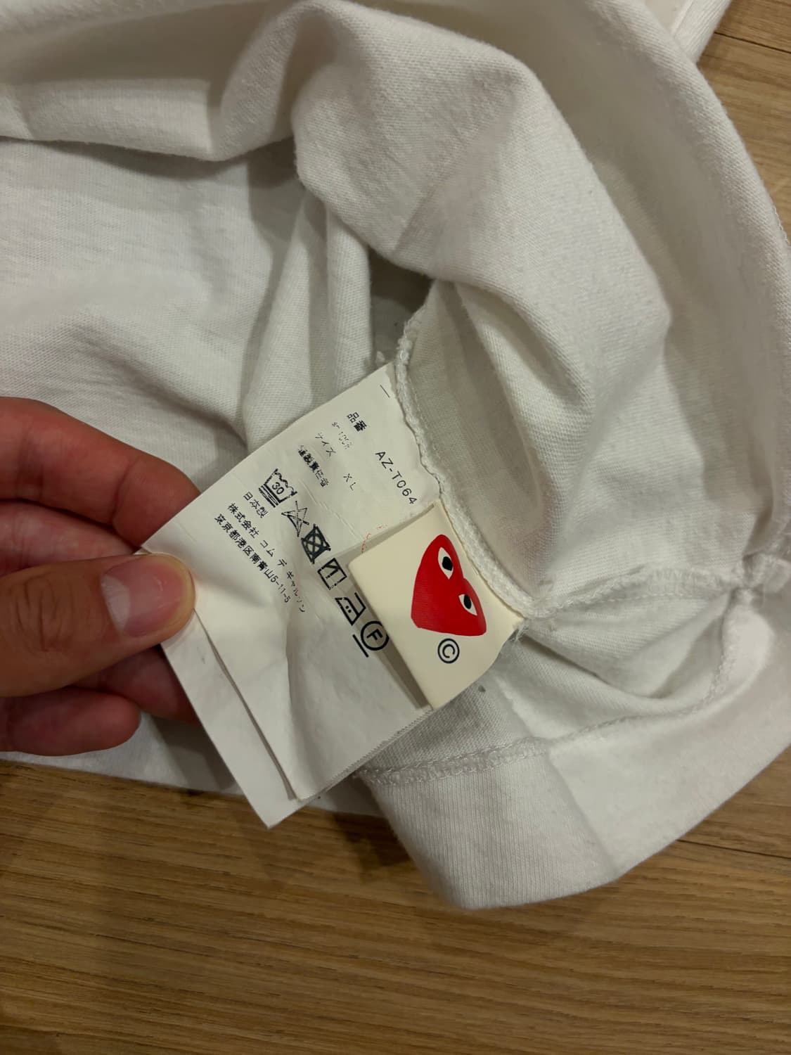 꼼데가르송 반팔 블랙 와펜 XL 상품이미지3