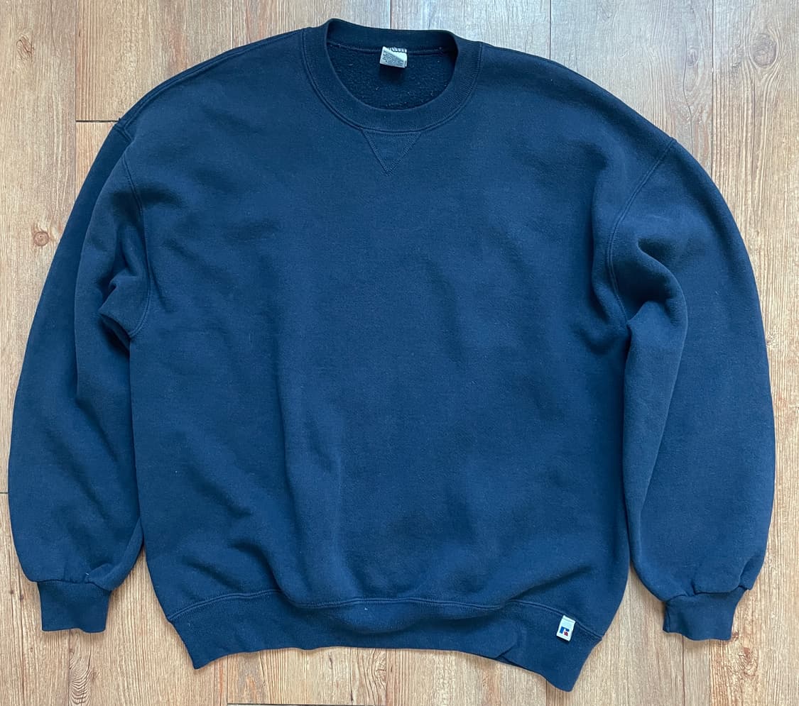 90s 러셀 애슬레틱 스웻셔츠 네이비 미제🇺🇸 상품이미지1