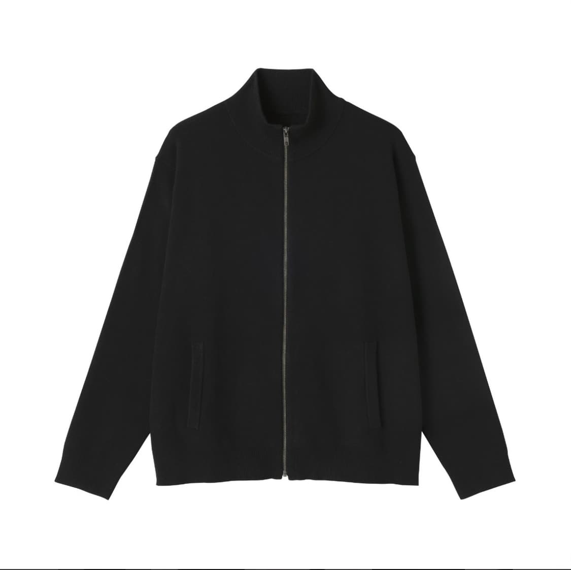 [S] 무인양품 MUJI 블랙 집업 가디건 상품이미지1