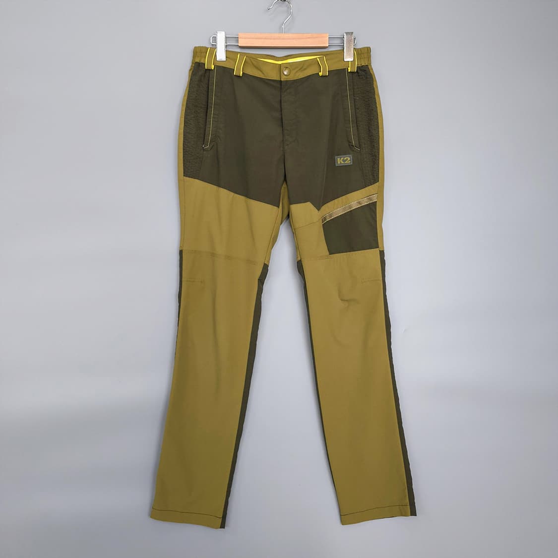 케이투 K2 테크니컬 아웃도어 배색 기능성 팬츠 카키 34 상품이미지1