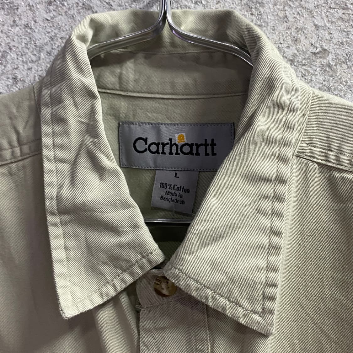 칼하트 패치로고 투포켓 베이지 셔츠 B3165 상품이미지3