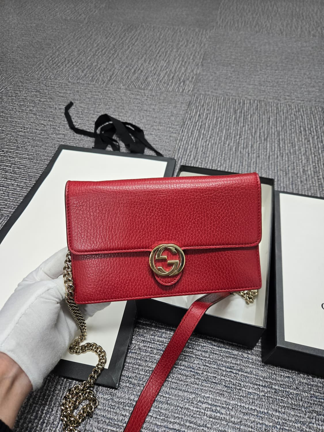 [특가][정품]구찌 인터로킹 숄더백 상품이미지1