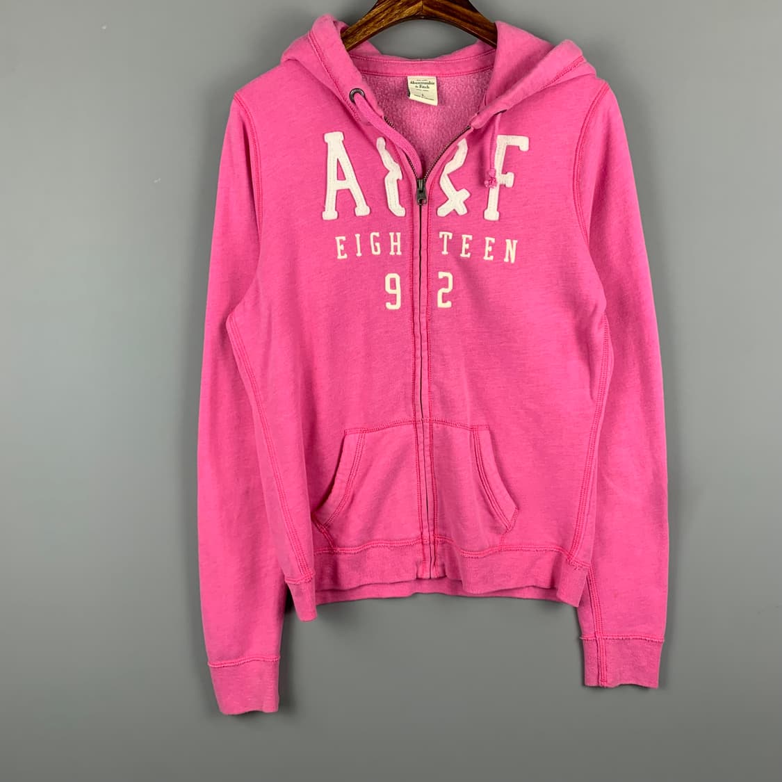 아베크롬비 y2k 와투케 핑크 후드집업 상품이미지2