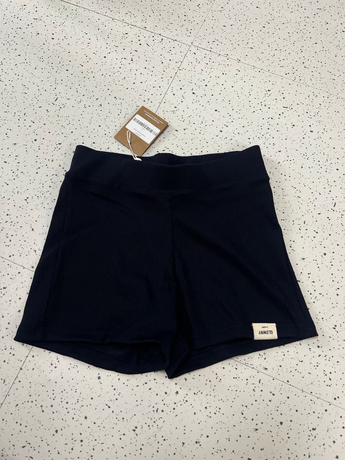 [새상품, 택ㅇ] 글로니 g classic rib shorts 블랙 M 상품이미지2